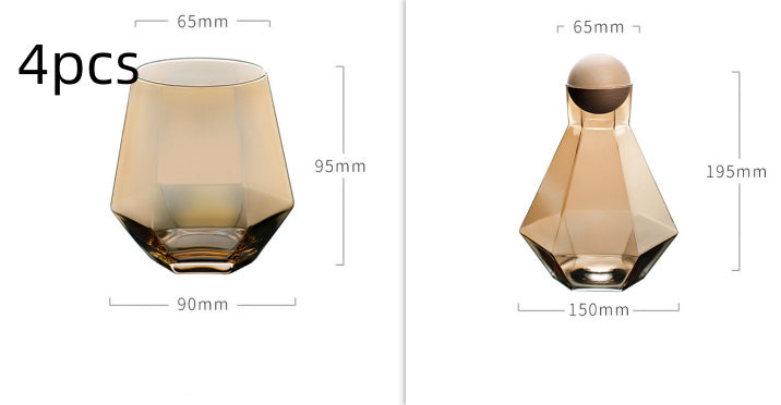 Creative Six-Row Glass Cold Water Bottle