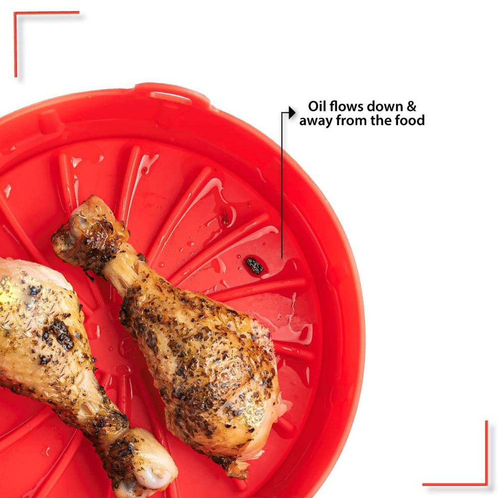 Fryer Silicone Baking Mold Oven Glove Tray Set